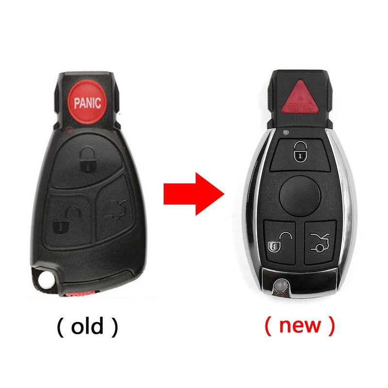 AUTO KEY MAX Replacement for Mercedes-Benz IYZ3312 Keyless Entry Remote Car Key Fob Control ,FCCID:IYZ3312,by AUTOKEYMAX (Pair) - Image 2